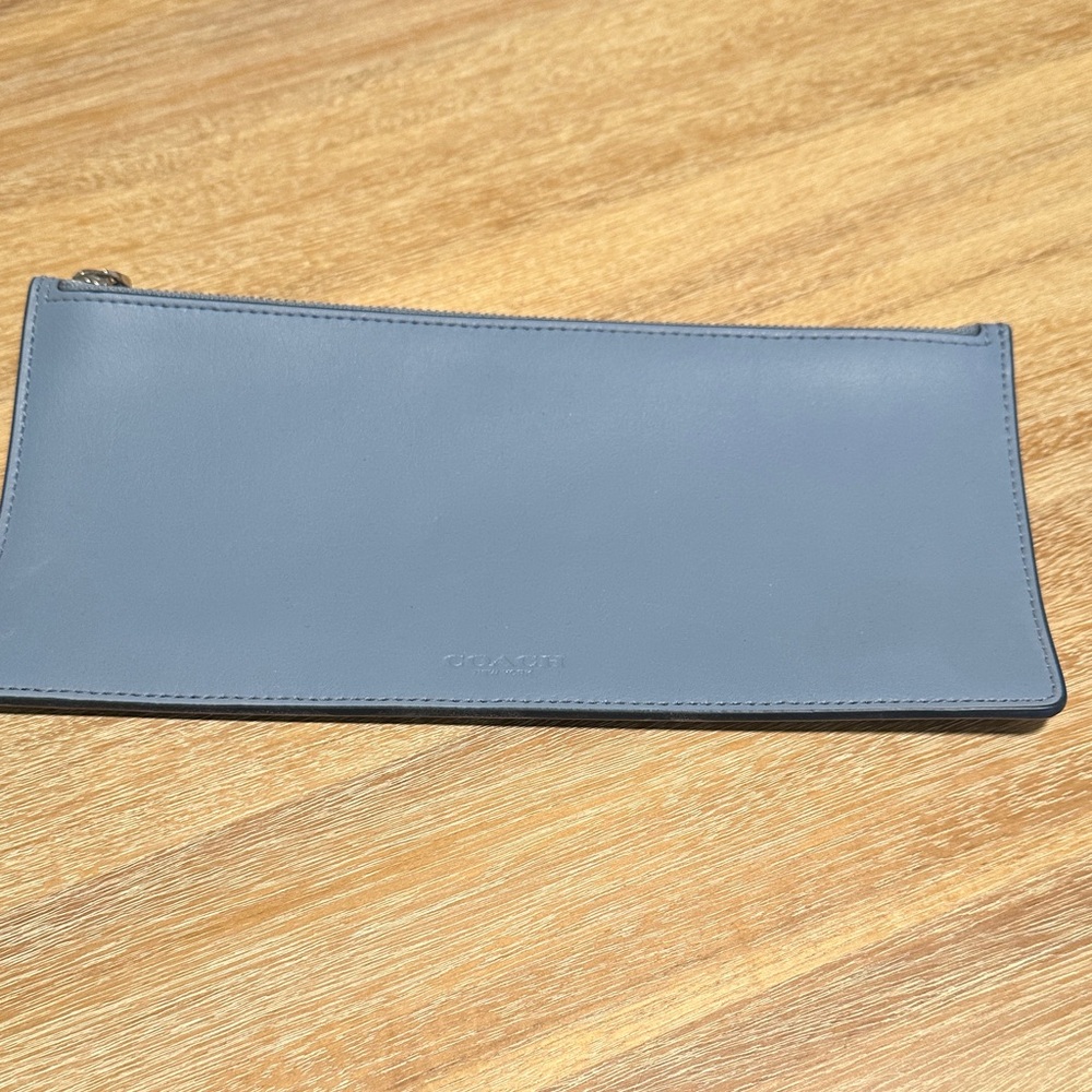 Coach Blue Leather Wallet